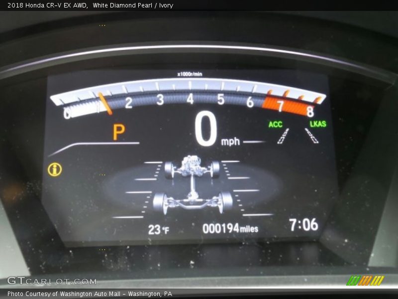 White Diamond Pearl / Ivory 2018 Honda CR-V EX AWD