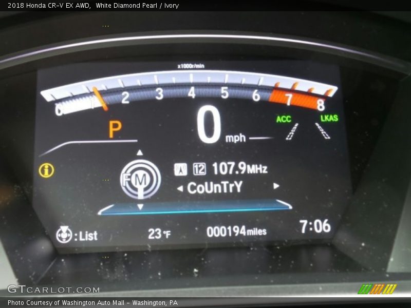 White Diamond Pearl / Ivory 2018 Honda CR-V EX AWD