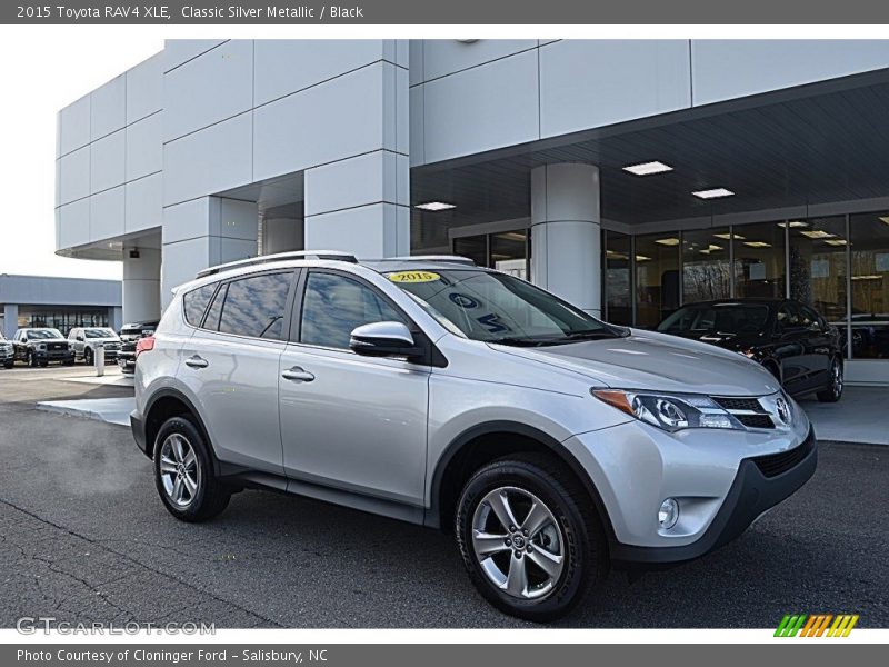 Classic Silver Metallic / Black 2015 Toyota RAV4 XLE