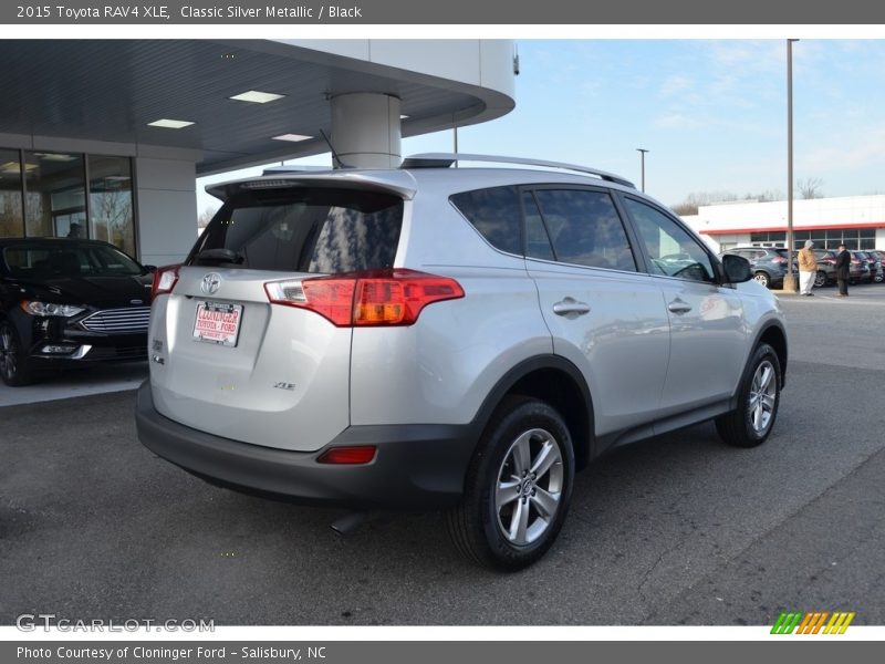 Classic Silver Metallic / Black 2015 Toyota RAV4 XLE