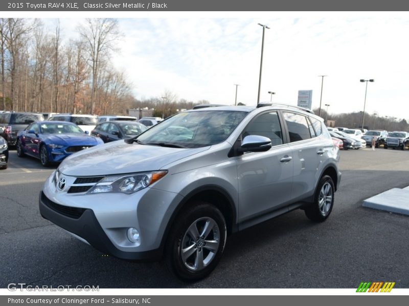 Classic Silver Metallic / Black 2015 Toyota RAV4 XLE