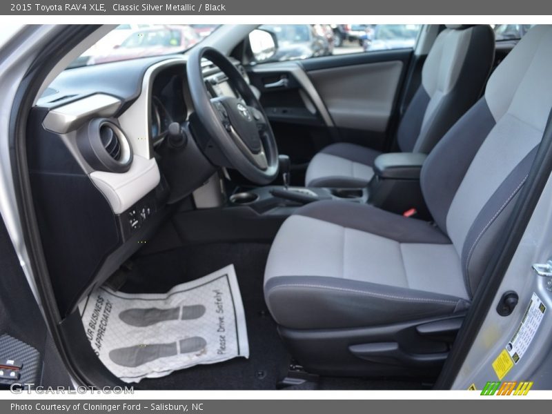 Classic Silver Metallic / Black 2015 Toyota RAV4 XLE