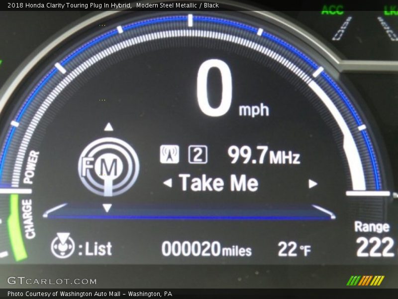 Modern Steel Metallic / Black 2018 Honda Clarity Touring Plug In Hybrid