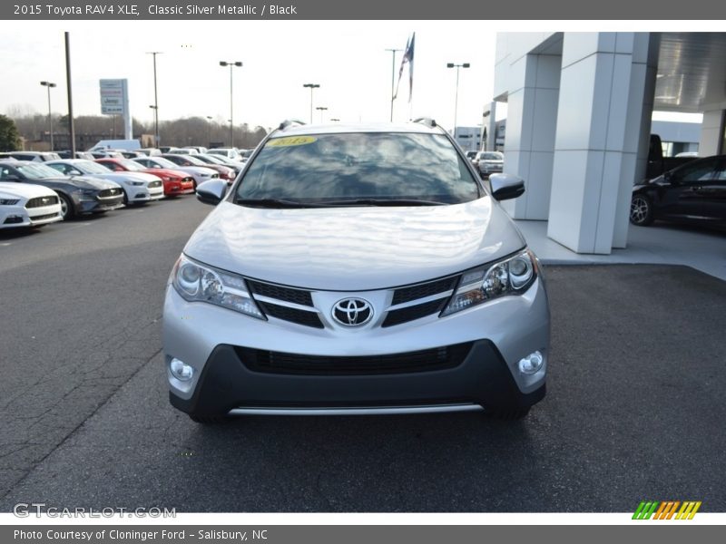 Classic Silver Metallic / Black 2015 Toyota RAV4 XLE