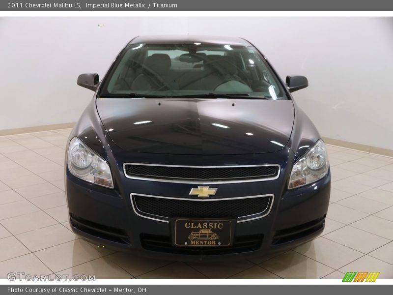 Imperial Blue Metallic / Titanium 2011 Chevrolet Malibu LS