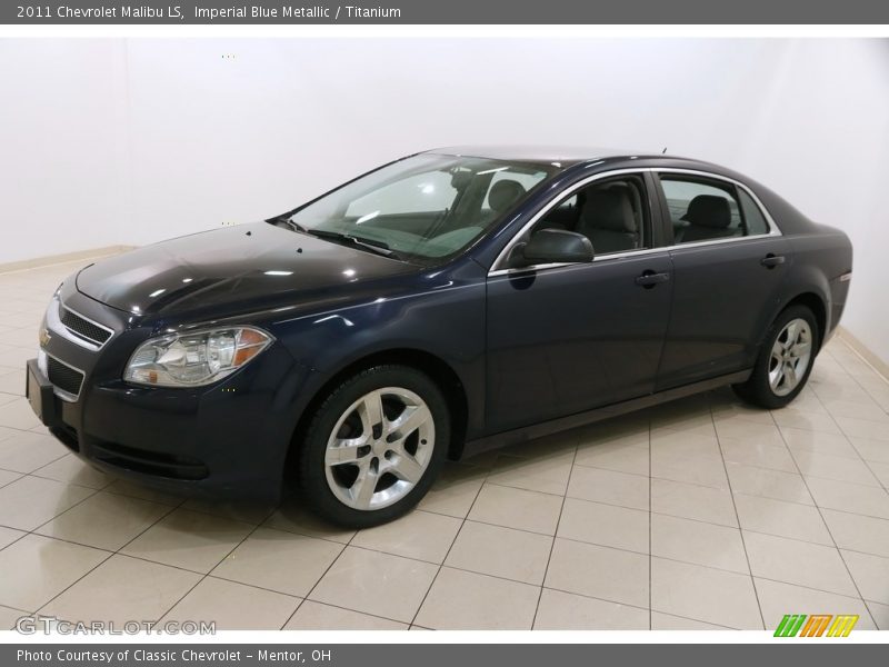 Imperial Blue Metallic / Titanium 2011 Chevrolet Malibu LS