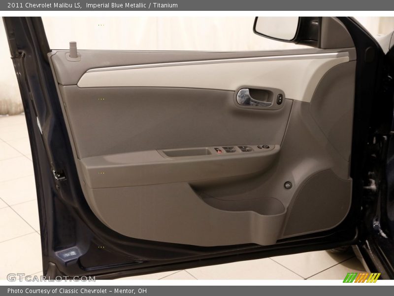Imperial Blue Metallic / Titanium 2011 Chevrolet Malibu LS