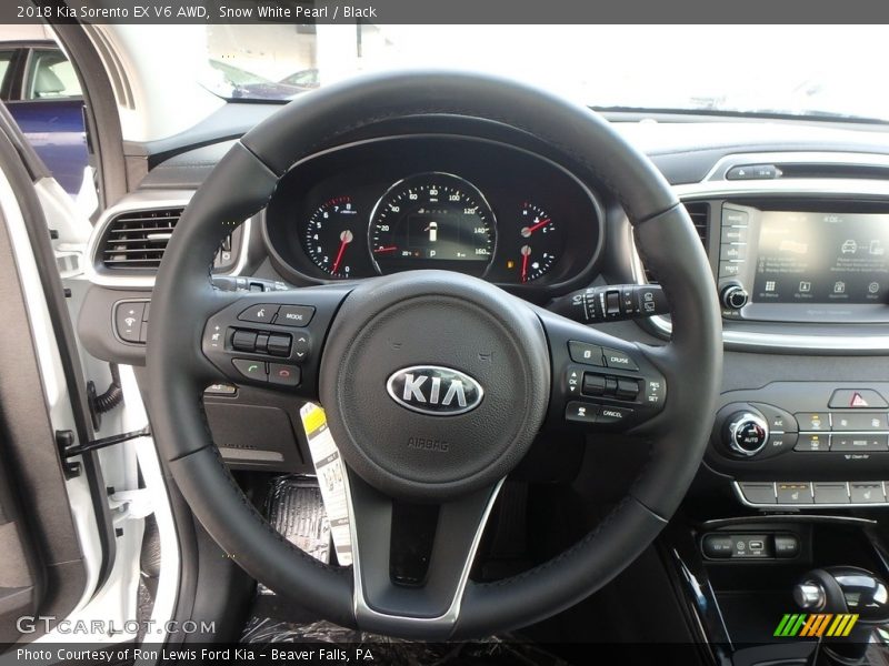 Snow White Pearl / Black 2018 Kia Sorento EX V6 AWD