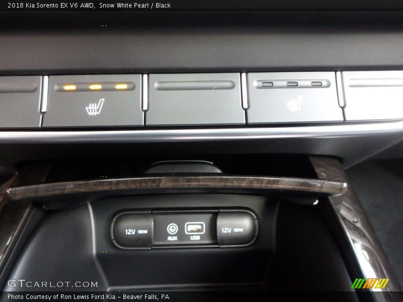 Snow White Pearl / Black 2018 Kia Sorento EX V6 AWD