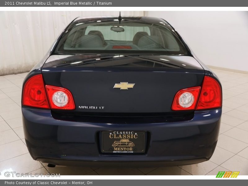 Imperial Blue Metallic / Titanium 2011 Chevrolet Malibu LS