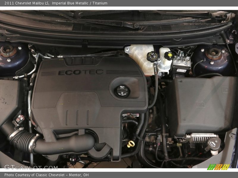 Imperial Blue Metallic / Titanium 2011 Chevrolet Malibu LS