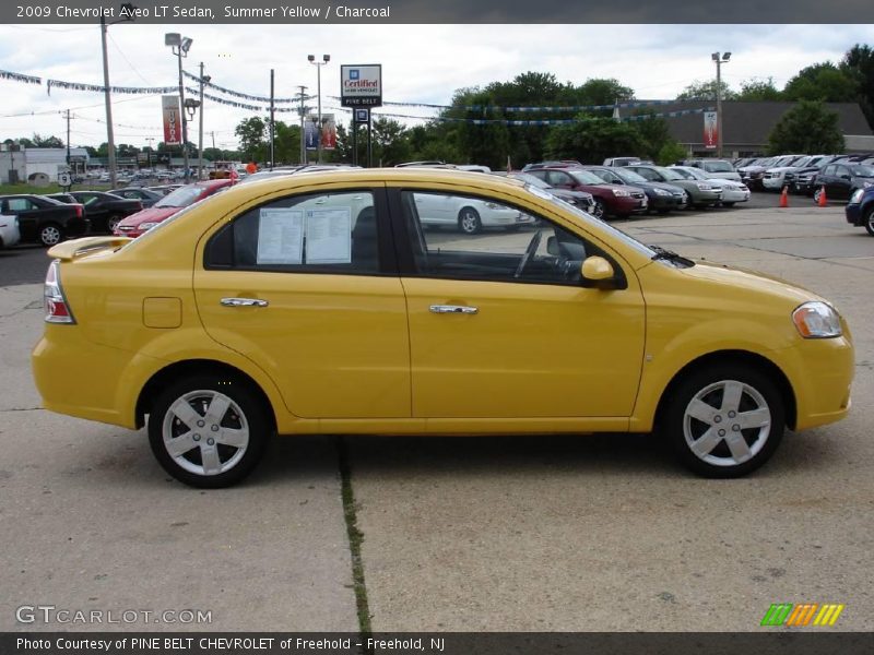Summer Yellow / Charcoal 2009 Chevrolet Aveo LT Sedan