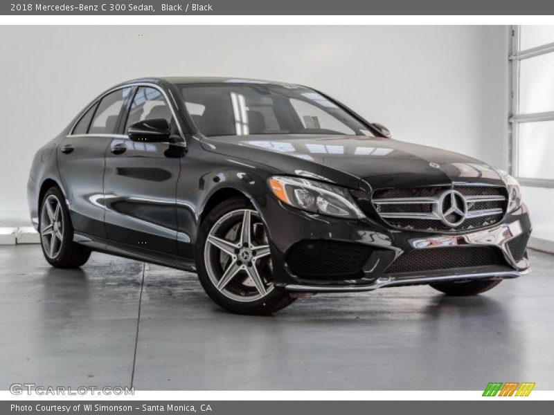 Black / Black 2018 Mercedes-Benz C 300 Sedan
