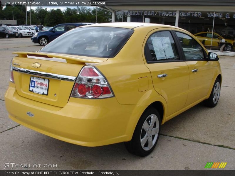 Summer Yellow / Charcoal 2009 Chevrolet Aveo LT Sedan