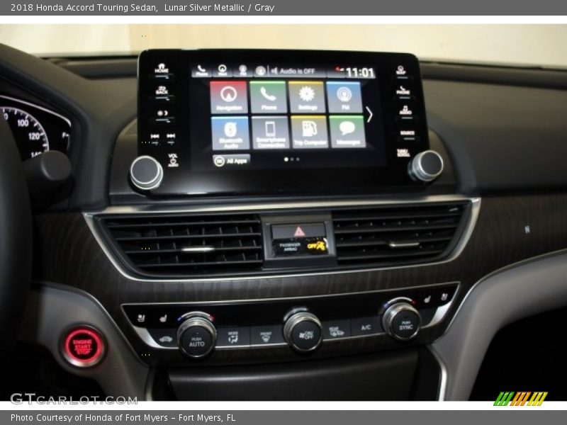 Lunar Silver Metallic / Gray 2018 Honda Accord Touring Sedan