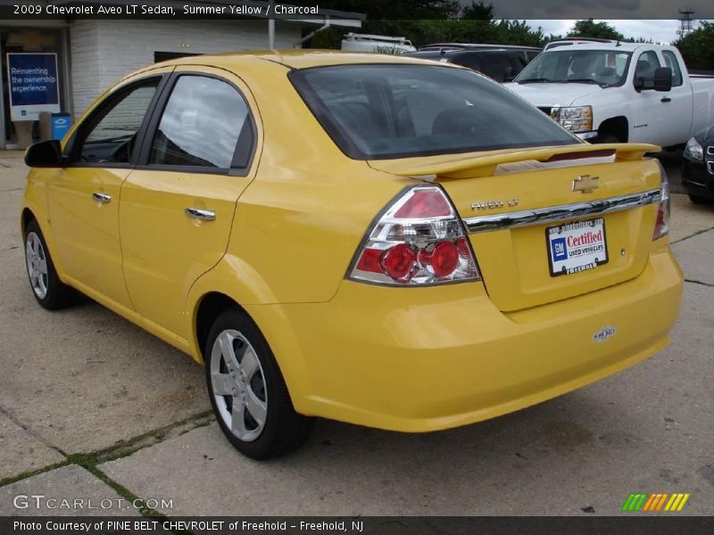Summer Yellow / Charcoal 2009 Chevrolet Aveo LT Sedan