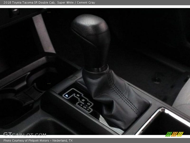Super White / Cement Gray 2018 Toyota Tacoma SR Double Cab