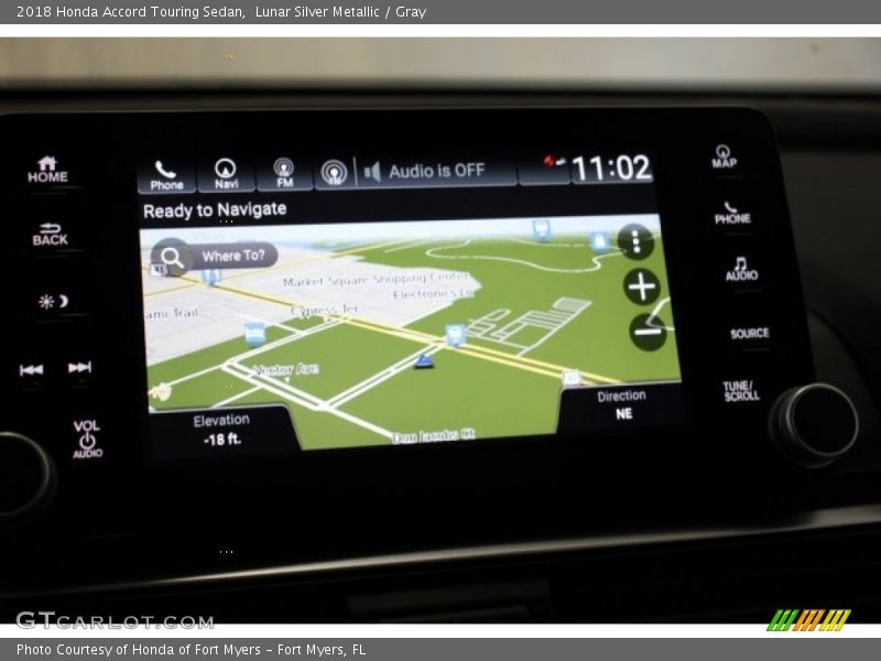 Navigation of 2018 Accord Touring Sedan