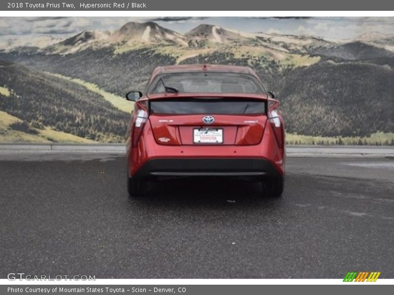 Hypersonic Red / Black 2018 Toyota Prius Two