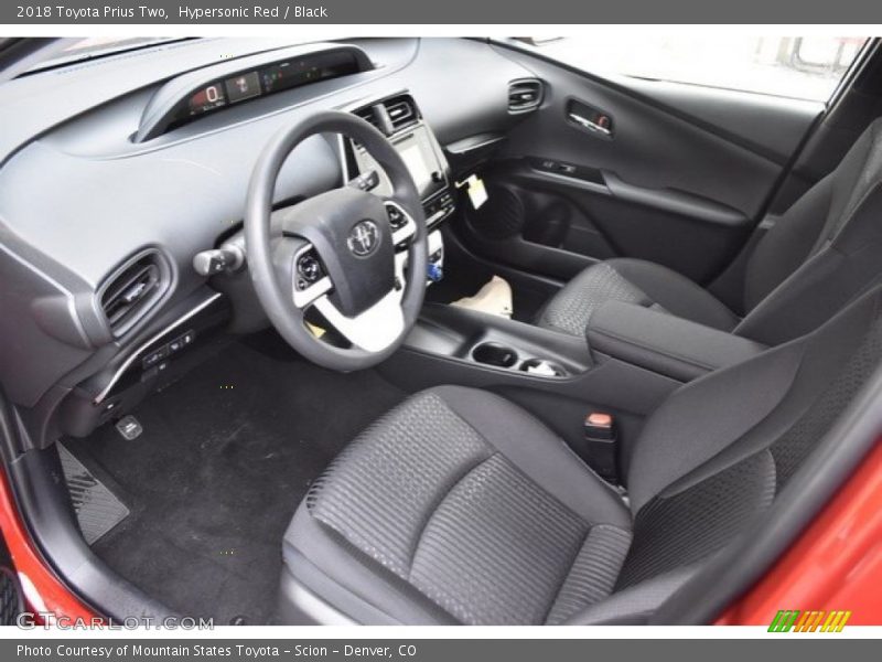  2018 Prius Two Black Interior