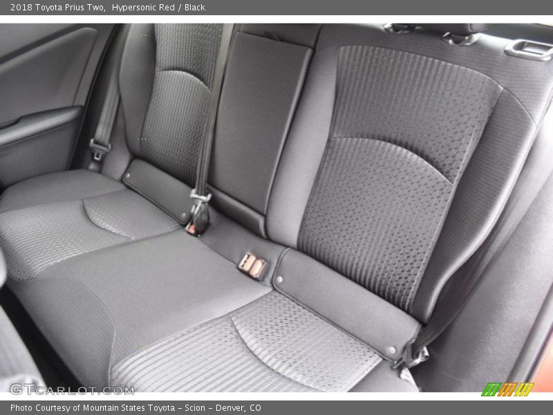 Rear Seat of 2018 Prius Two