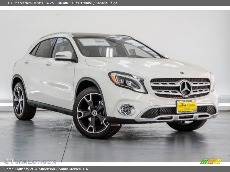 Cirrus White / Sahara Beige 2018 Mercedes-Benz GLA 250 4Matic
