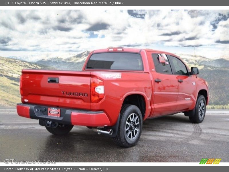 Barcelona Red Metallic / Black 2017 Toyota Tundra SR5 CrewMax 4x4