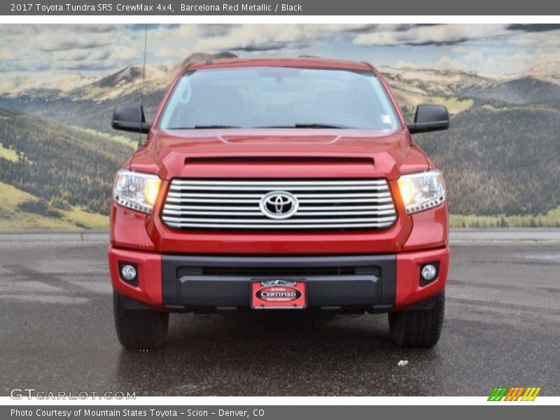 Barcelona Red Metallic / Black 2017 Toyota Tundra SR5 CrewMax 4x4