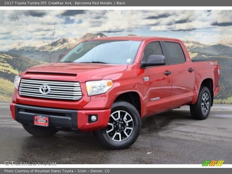 Barcelona Red Metallic / Black 2017 Toyota Tundra SR5 CrewMax 4x4