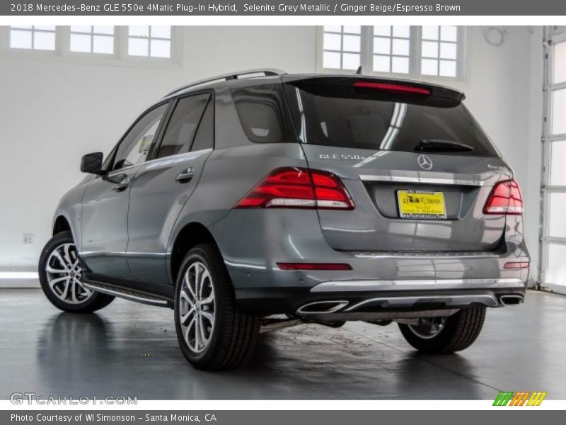 Selenite Grey Metallic / Ginger Beige/Espresso Brown 2018 Mercedes-Benz GLE 550e 4Matic Plug-In Hybrid