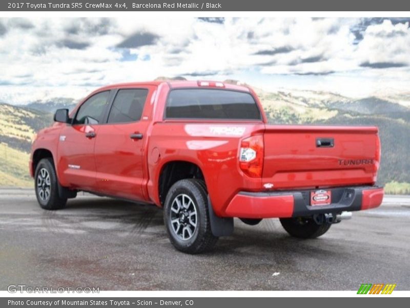 Barcelona Red Metallic / Black 2017 Toyota Tundra SR5 CrewMax 4x4