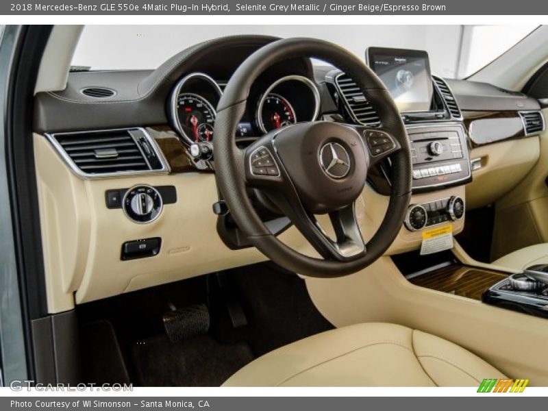 Selenite Grey Metallic / Ginger Beige/Espresso Brown 2018 Mercedes-Benz GLE 550e 4Matic Plug-In Hybrid