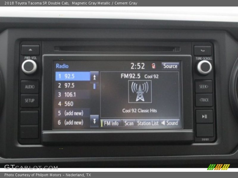 Controls of 2018 Tacoma SR Double Cab