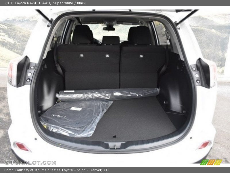 Super White / Black 2018 Toyota RAV4 LE AWD
