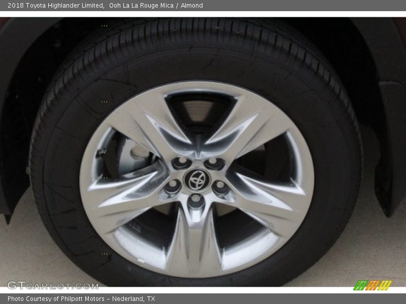 Ooh La La Rouge Mica / Almond 2018 Toyota Highlander Limited