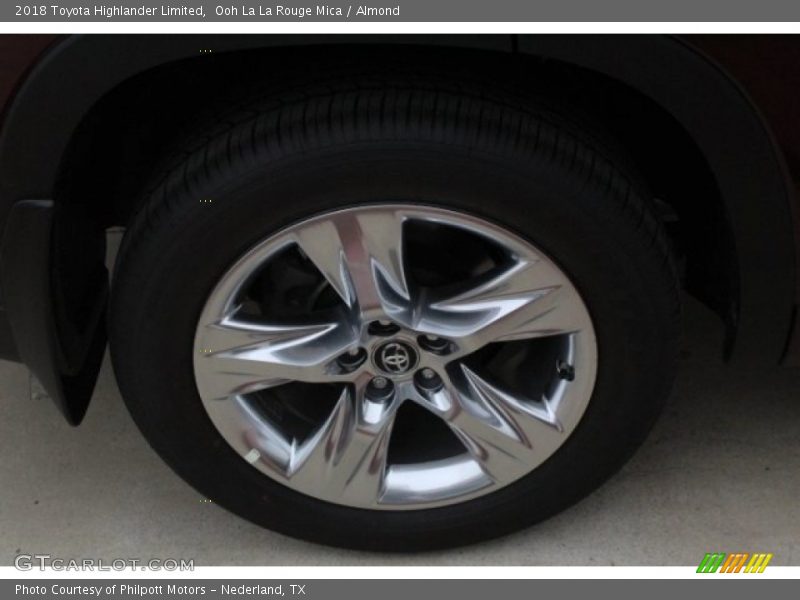 Ooh La La Rouge Mica / Almond 2018 Toyota Highlander Limited