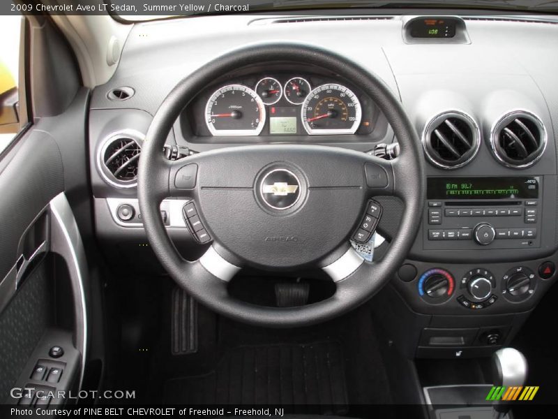 Summer Yellow / Charcoal 2009 Chevrolet Aveo LT Sedan