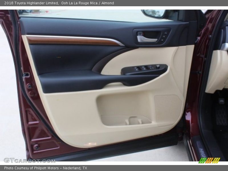 Ooh La La Rouge Mica / Almond 2018 Toyota Highlander Limited
