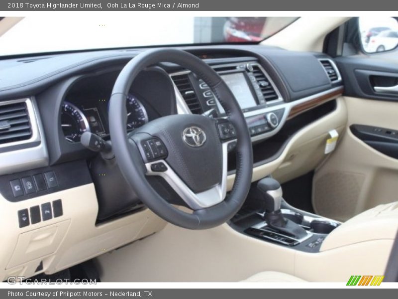 Ooh La La Rouge Mica / Almond 2018 Toyota Highlander Limited