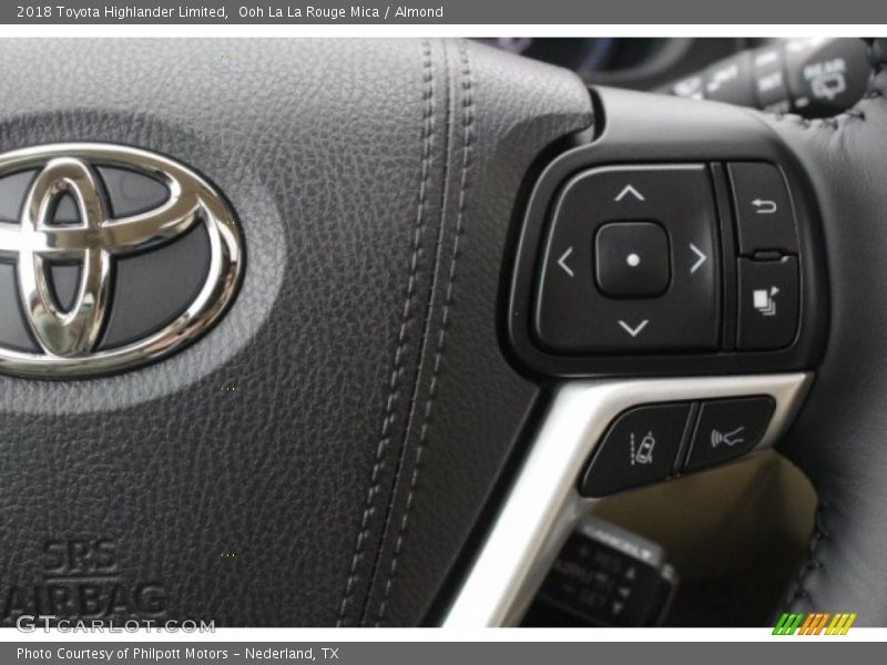 Ooh La La Rouge Mica / Almond 2018 Toyota Highlander Limited