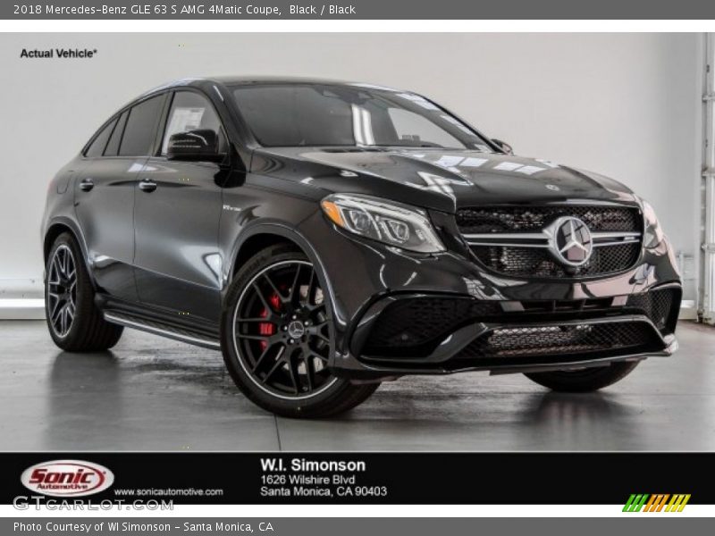 Black / Black 2018 Mercedes-Benz GLE 63 S AMG 4Matic Coupe