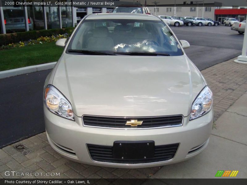 Gold Mist Metallic / Neutral Beige 2008 Chevrolet Impala LT