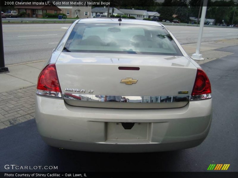 Gold Mist Metallic / Neutral Beige 2008 Chevrolet Impala LT