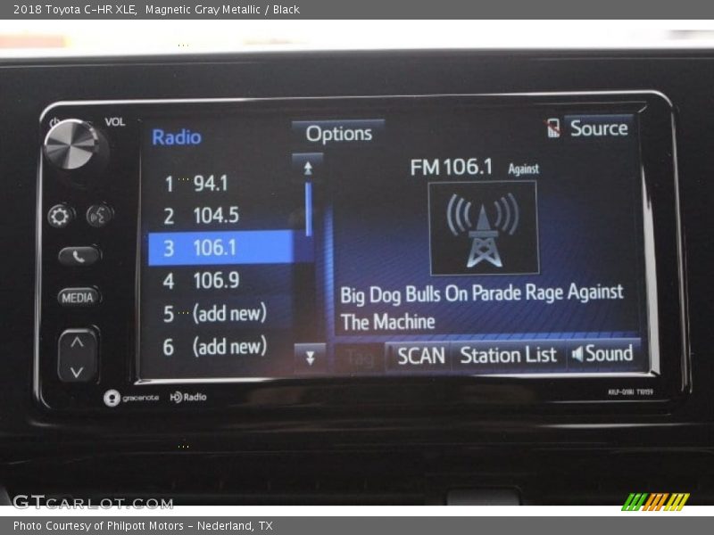 Magnetic Gray Metallic / Black 2018 Toyota C-HR XLE