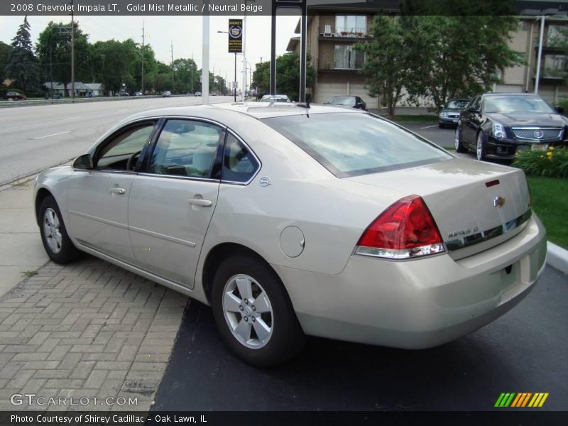 Gold Mist Metallic / Neutral Beige 2008 Chevrolet Impala LT