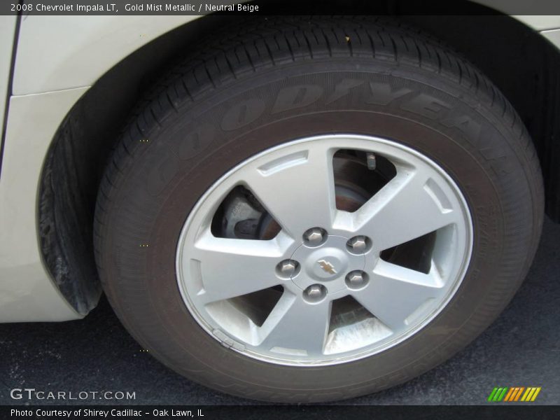 Gold Mist Metallic / Neutral Beige 2008 Chevrolet Impala LT