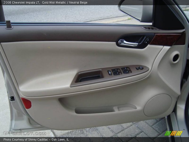Gold Mist Metallic / Neutral Beige 2008 Chevrolet Impala LT