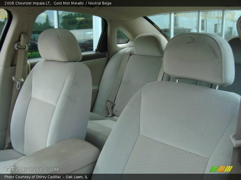 Gold Mist Metallic / Neutral Beige 2008 Chevrolet Impala LT