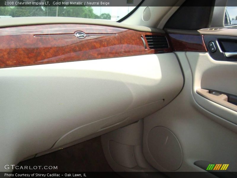 Gold Mist Metallic / Neutral Beige 2008 Chevrolet Impala LT
