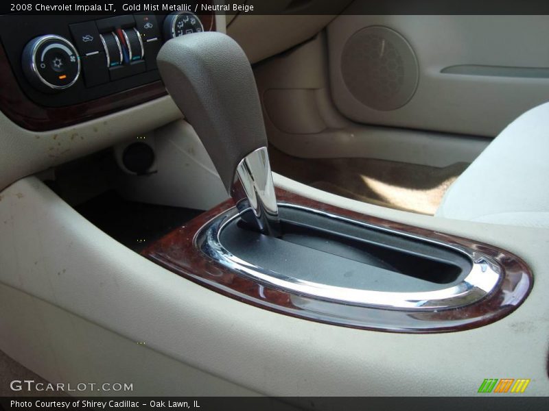 Gold Mist Metallic / Neutral Beige 2008 Chevrolet Impala LT